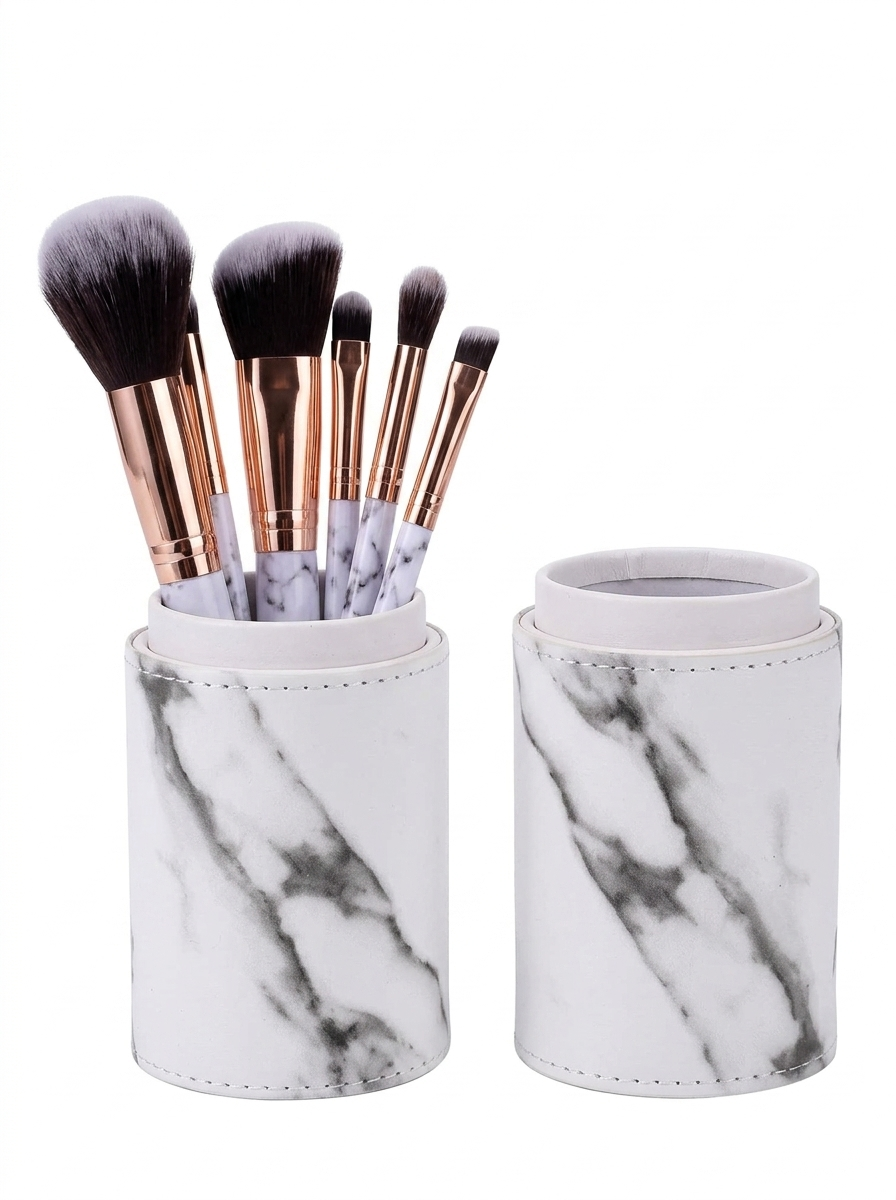 11pc Marble Makeup Brush Set